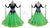 Black and Green Affordable Personalize Fashion Ballroom Dance Gowns BD-SG3935