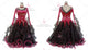 Black And Pink big size tango dance competition dresses tailor made ballroom dancing costumes crystal BD-SG3921
