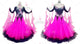 Black And Purple big size tango dance competition dresses high quality waltz competition dresses chiffon BD-SG3936