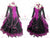 Black and Purple Womens Dancer Ballroom Competition Outfits Rhinestones Lace BD-SG3829