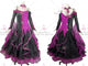 Black And Purple brand new tango dance competition dresses wedding homecoming dance competition gowns chiffon BD-SG3829