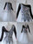 Black and White Juniors Crystal Chiffon Ballroom Costumes Foxtrot BD-SG3738