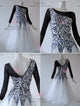 Black And White beautiful waltz performance gowns made to order Smooth dancesport dresses maker BD-SG3738