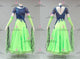 Blue And Green long waltz dance gowns affordable prom competition dresses lace BD-SG4260