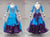 Blue And Purple Fashion Ballroom Competition Rhinestone Dance Costumes BD-SG4257