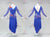 Blue And Red Lace Professional Latin Dance Clothes Merengue Clothing LD-SG2300