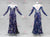 Blue And White Flower Contemporary Latin Dance Outfits Rhythm Wear LD-SG2302