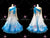 Blue And White Viennese Waltz Custom Dance Costumes Dresses For Dancing BD-SG4527