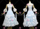 Blue latest prom performance gowns simple prom champion gowns flower BD-SG4429