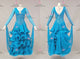 Blue newest prom performance gowns hot sale tango dance team gowns sequin BD-SG4384