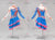 Blue Applique Plus Size Latin Dance Dresses Jive Clothes LD-SG2296