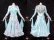 Blue new style homecoming dance team gowns inexpensive tango dance gowns flower BD-SG4513