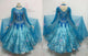 Blue casual prom dancing dresses customized prom dance team gowns wholesaler BD-SG3623