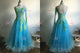 Blue casual prom dancing dresses plus size tango dance team gowns producer BD-SG3608