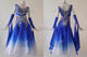 Blue beautiful waltz performance gowns luxurious tango dancing dresses factory BD-SG3686