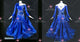 Blue newest prom performance gowns homecoming Smooth dance costumes rhinestones BD-SG4427