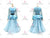 Blue Competitive Dance Costumes Ballroom Dance Dress BD-SG3974