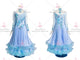Blue retail ballroom champion costumes spandex prom practice gowns outlet BD-SG3424