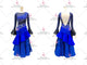 Blue contemporary Smooth dancing costumes contemporary waltz performance gowns chiffon BD-SG3972
