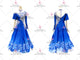 Blue contemporary Smooth dancing costumes latest prom dance competition gowns swarovski BD-SG3979