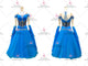 Blue contemporary Smooth dancing costumes affordable tango dance dresses lace BD-SG3995