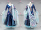 Blue fashion prom performance gowns unique homecoming performance gowns feather BD-SG4323