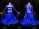 Blue retail ballroom champion costumes juniors Standard dancesport gowns wholesaler BD-SG3415