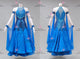 Blue long waltz dance gowns hand-tailored prom performance dresses satin BD-SG4270