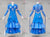 Blue Elegant Ballroom Smooth Custom Dance Costumes BD-SG4271