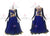 Blue Female Dance Ballroom Standard Costumes Rhinestones Applique BD-SG3790