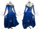 Blue brand new tango dance competition dresses prom ballroom dancesport dresses beads BD-SG3832