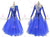 Blue Female Rhinestones Lace Ballroom Costumes Viennese Waltz BD-SG3784