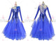 Blue brand new waltz performance gowns new collection waltz dance team dresses beads BD-SG3784