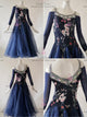 Blue beautiful waltz performance gowns harmony waltz stage gowns boutique BD-SG3746