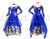Blue Girls Swarovski Satin Ballroom Costumes Performance BD-SG3782