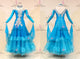 Blue short waltz dance gowns tailor made homecoming practice dresses crystal BD-SG4185