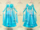 Blue classic waltz dance gowns prom waltz performance dresses crystal BD-SG4161