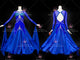 Blue retail ballroom champion costumes personalized Standard practice gowns boutique BD-SG3379