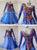 Blue Ladies Crystal Lace Ballroom Costumes Waltz BD-SG3729