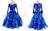 Blue Ladies Dance Ballroom Competition Costumes Crystal Applique BD-SG3825