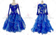 Blue brand new tango dance competition dresses dazzling homecoming dancesport gowns rhinestones BD-SG3825