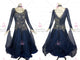Blue brand new tango dance competition dresses homecoming Standard dance competition gowns applique BD-SG3831