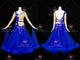 Blue retail ballroom champion costumes sparkly ballroom performance costumes company BD-SG3388