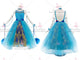 Blue simple ballroom champion costumes short ballroom dance costumes supplier BD-SG3445