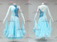 Blue long waltz dance gowns high quality Smooth performance gowns sequin BD-SG4265