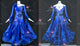 Blue new collection waltz dance competition dresses homecoming prom dance dresses applique BD-SG4624