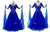 Blue Womens Dancesport Ballroom Competition Clothing Rhinestones Satin BD-SG3817
