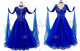 Blue brand new tango dance competition dresses lyrical waltz performance gowns chiffon BD-SG3817