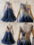 Blue Womens Rhinestones Chiffon Ballroom Costumes Tango BD-SG3763