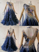 Blue beautiful waltz performance gowns homecoming tango dance team gowns online BD-SG3763